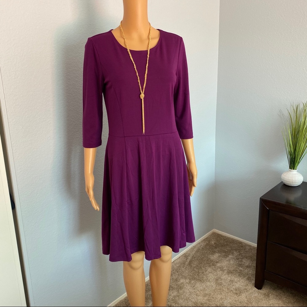 NWOT LARK & RO Women's Fit and Flare Dress, Medium